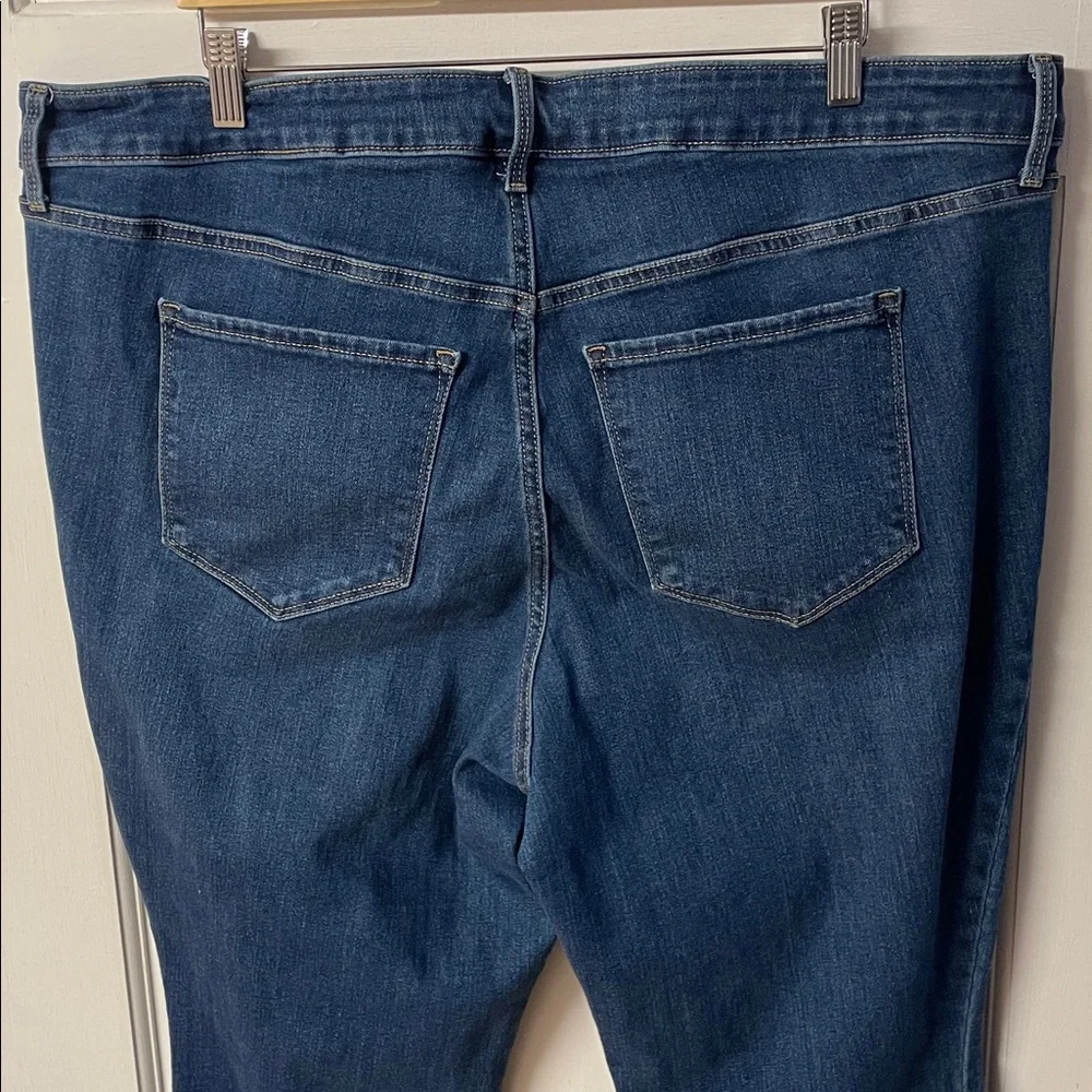 Old Navy high rise kicker boot cut blue jeans women’s size 20 - Picture 7 of 14